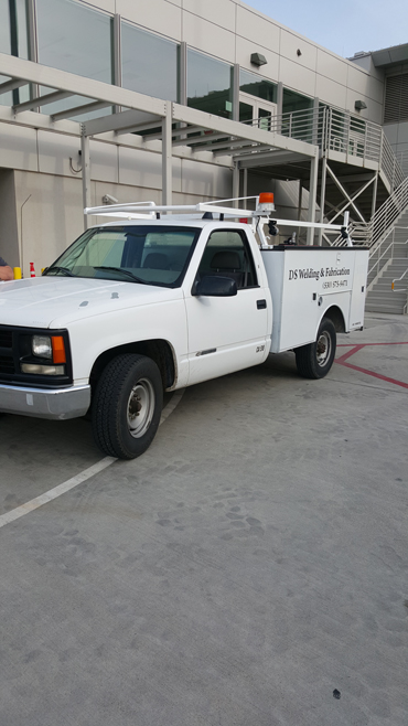 Fire Escape - Sacramento International Airport DS Welding & Fabrication truck.