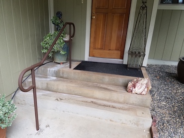Handrail for home entry.