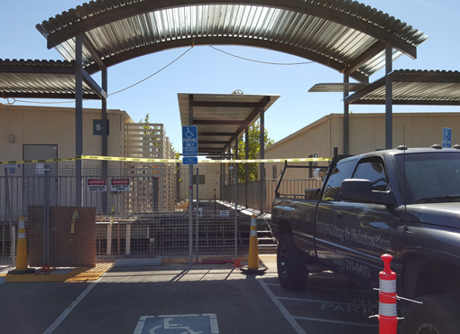 DS Welding & Fabrication Commercial Walkway, entrance, and cover.